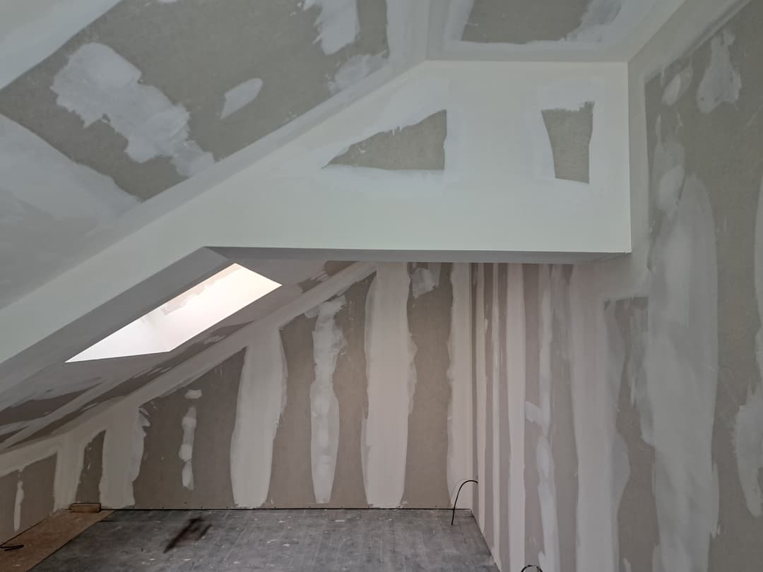 Rénovation plâtrerie chantier