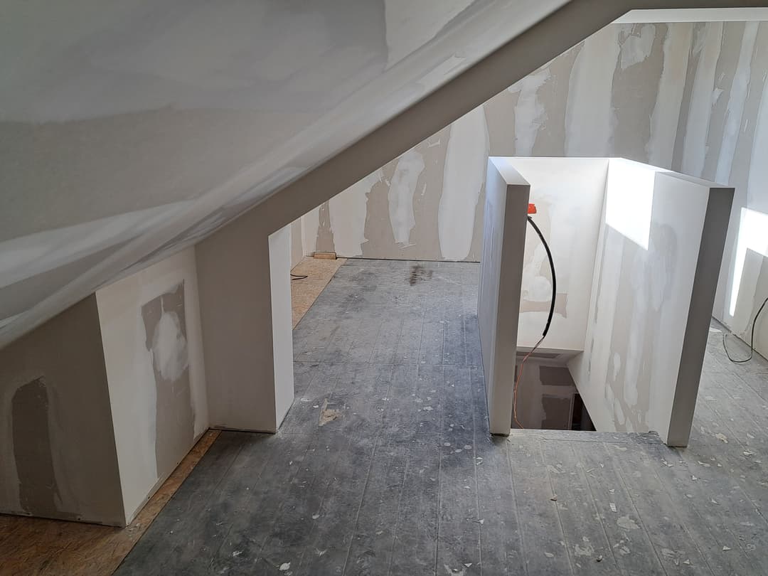 Rénovation plâtrerie chantier