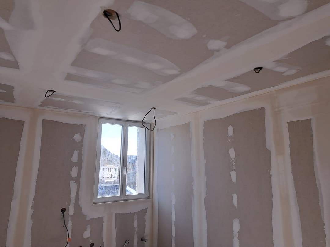 Rénovation plâtrerie chantier